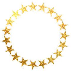 ラメグリッター_フレーム_星