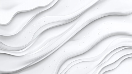 Obraz premium Abstract White Liquid Texture Background