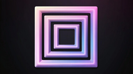 Abstract Geometric Shapes with Neon Colors