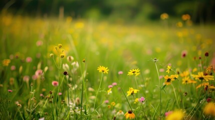 A Field of Blooming Wildflowers