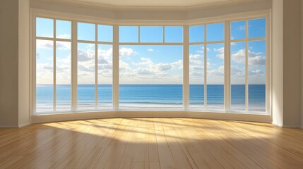 Elegant View from Modern Coastal Window