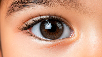 Obraz premium close up of asian eyes