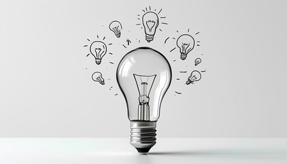 a light bulb representing a bright idea