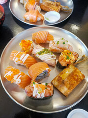 Sushi with salmon