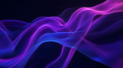 Obraz premium Blue background with swirling clouds and a flowing pattern, featuring hints of smoke and light for a smooth, artistic effect