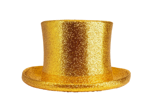 High-Quality PNG golden top hat Isolated on White Background – High Resolution