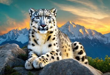 Fototapeta premium captivating portraits showcasing endangered species their stunning natural habitats vibrant colors rich details, animal, wildlife, nature, landscape