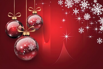 A festive and elegant design with a dominant red hue