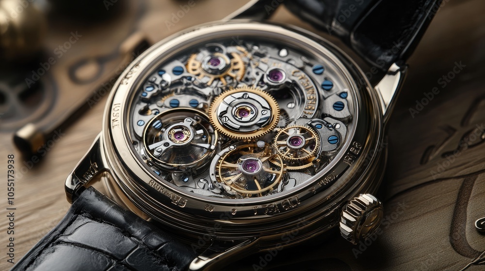 Leinwandbilder intricate clockwork mechanism showing craftsmanship and precision