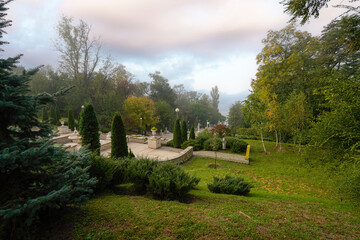 the Cascade Stairs in Chisinau, Moldova