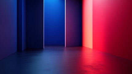 Bold Color Contrasts with Studio Lighting Effects