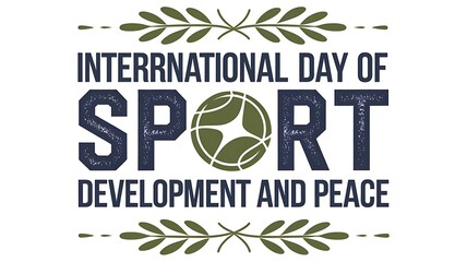 Fototapeta premium International Day of Sport for Development and Peace