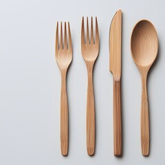 Elegant Bamboo Cutlery Set for Sustainable Dining