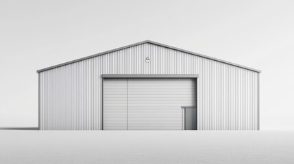 Obraz premium Modern Industrial Warehouse Exterior 