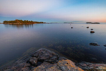 sunset over the sea