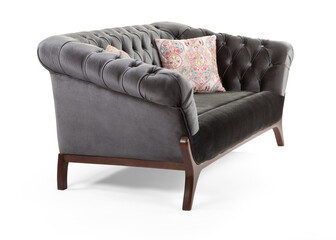 sofa isolated on white background . side view