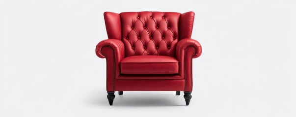 Fototapeta premium Timeless Classic Supportive Armchair: A Perfect Blend of Design and Comfort for Any Space