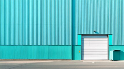 Aqua Teal Warehouse Exterior 