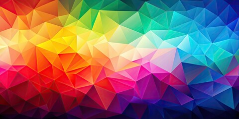 Obraz premium Low poly abstract background with vibrant colors and geometric shapes, low poly, abstract, background, vibrant, colors