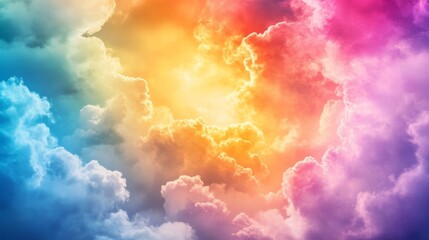 Vibrant Skies with Bright Colors and Studio Lighting