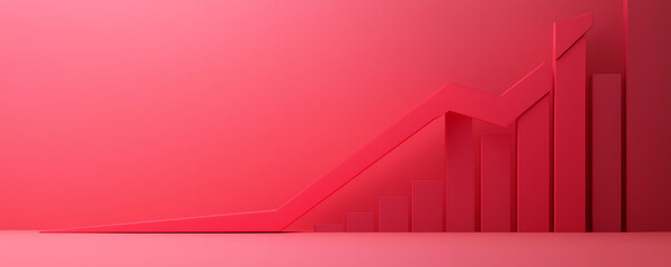 Price label with up and down arrows, dynamic trend, 3D illustration