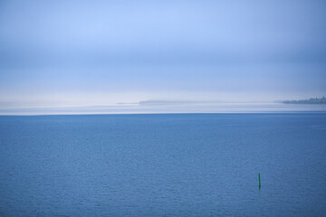 Fototapeta premium Foggy morning in the Norwegian sea