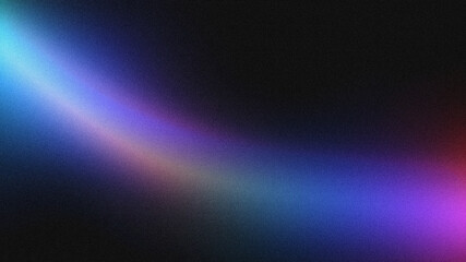 Rainbow ray light on background with grainy overlay. Crystal flare abstract effect.	