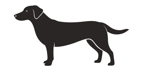 This is Labrador retriever Dog silhouette
