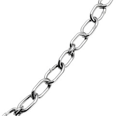 Obraz premium Metal chain link isolated on transparent background, PNG