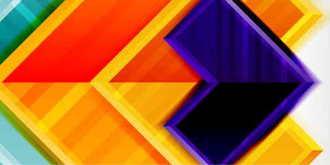 Fototapeta premium Arrow geometric abstract vector background. Vector Illustration For Wallpaper, Banner, Background, Card, Book Illustration, landing page