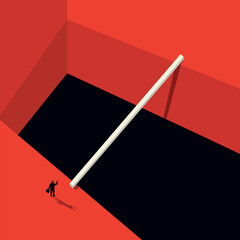 business minimalism, overcoming a difficult path, career growth through difficulties. Self-development, success, victory