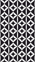 Black and white geometric seamless pattern with line.