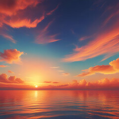 Obraz premium sunset over the sea