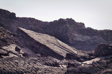 Fototapeta premium collapsed mountain geology