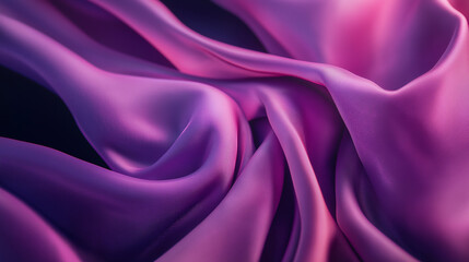 Obraz premium Close-up of a smooth, purple fabric with a soft, silky texture.