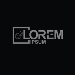 neat and clean mechanical logo