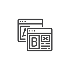 A B Testing line icon © alekseyvanin