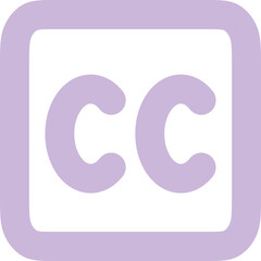 Closed Captioning icon logo design