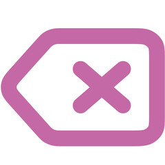 Obraz premium Delete Left icon logo design