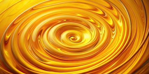 Yellow essential oil swirling in a spiral pattern , aromatherapy, natural, health, wellness, flowers