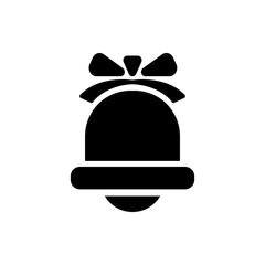 christmas bell icon vector illustration