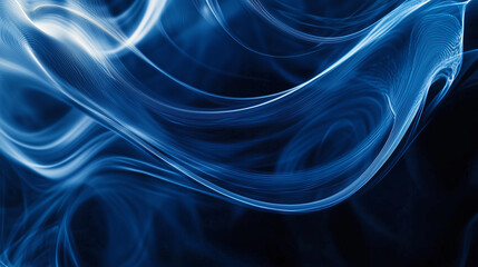 Fototapeta premium astarte.ai: Abstract Blue Swirling Lines Background