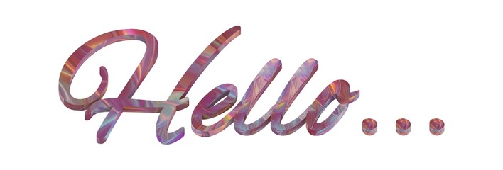 Hello text lettering, Design Elements