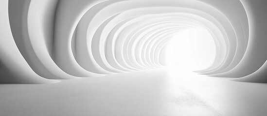 Obraz premium A Surreal Tunnel of Light in a Minimalist Space