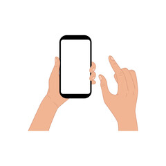 hand holding smartphone