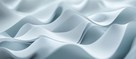 Obraz premium Flowing Waves of Soft Fabric in Gentle Light