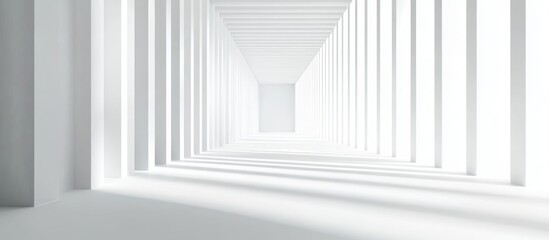 Obraz premium Peaceful Corridor of Light and Shadows