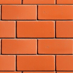 Obraz premium A close-up view of a textured red brick wall, showcasing the pattern and color of the bricks.