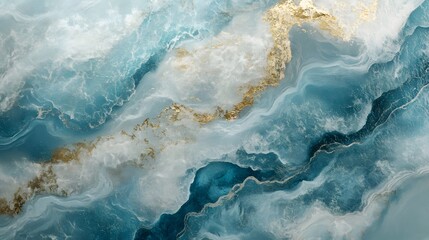 Fototapeta premium Calming Rhythms expressed through soft, flowing textures resembling water, using a calming color palette to enhance wellness