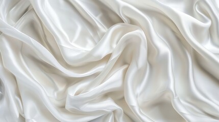 Obraz premium White Satin Fabric Texture